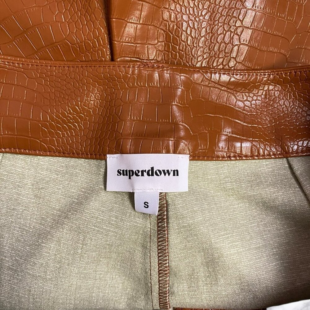 Superdown Dominica Python Shorts - Brown - image 9